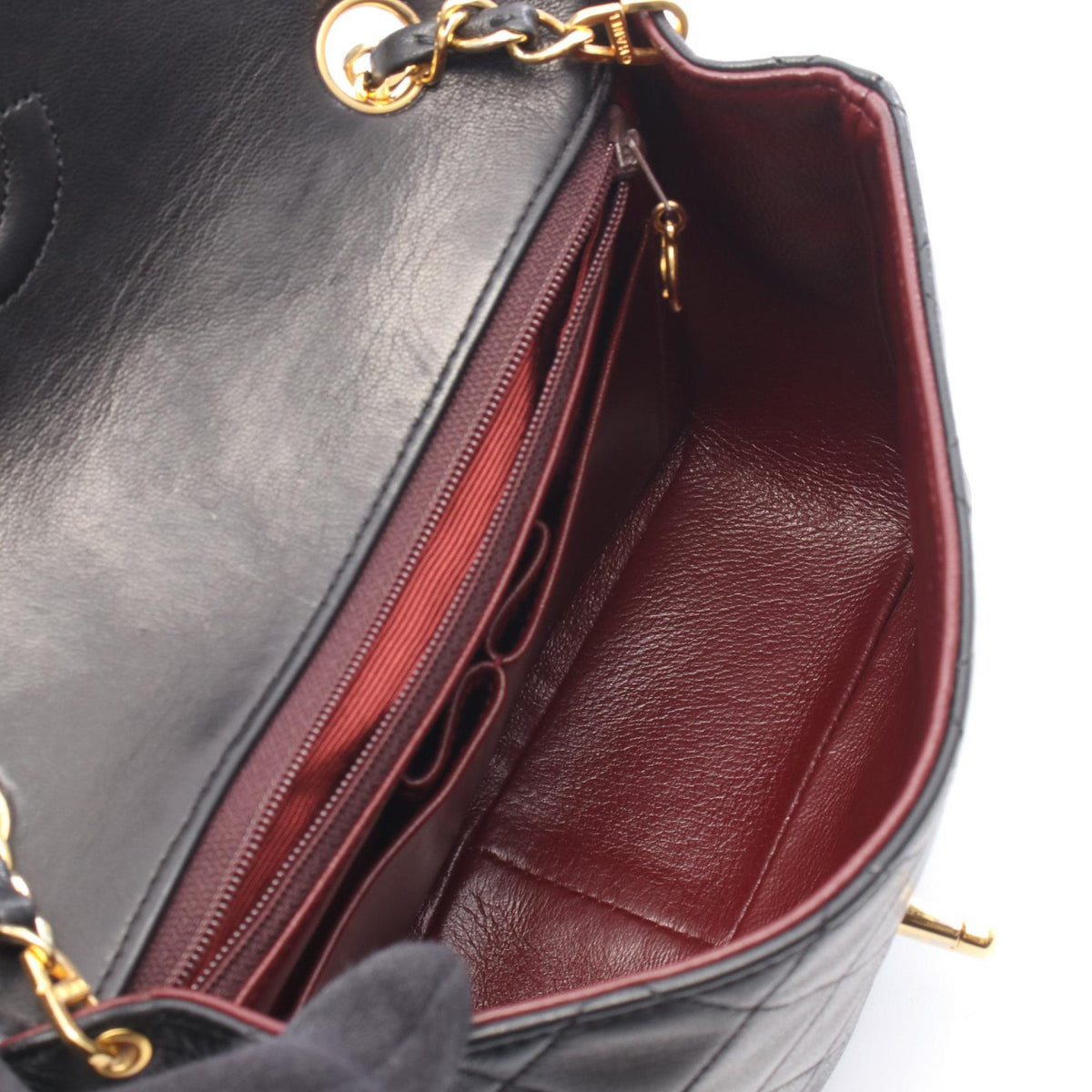 CHANEL Black Mini Matelasse 20 Lambskin (sheep leather) 2101220035785
