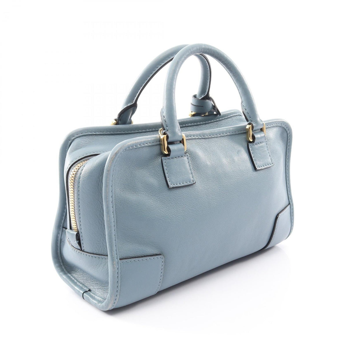 LOEWE Amazona 23 2WAY Handbag Blue leather 2101220035860