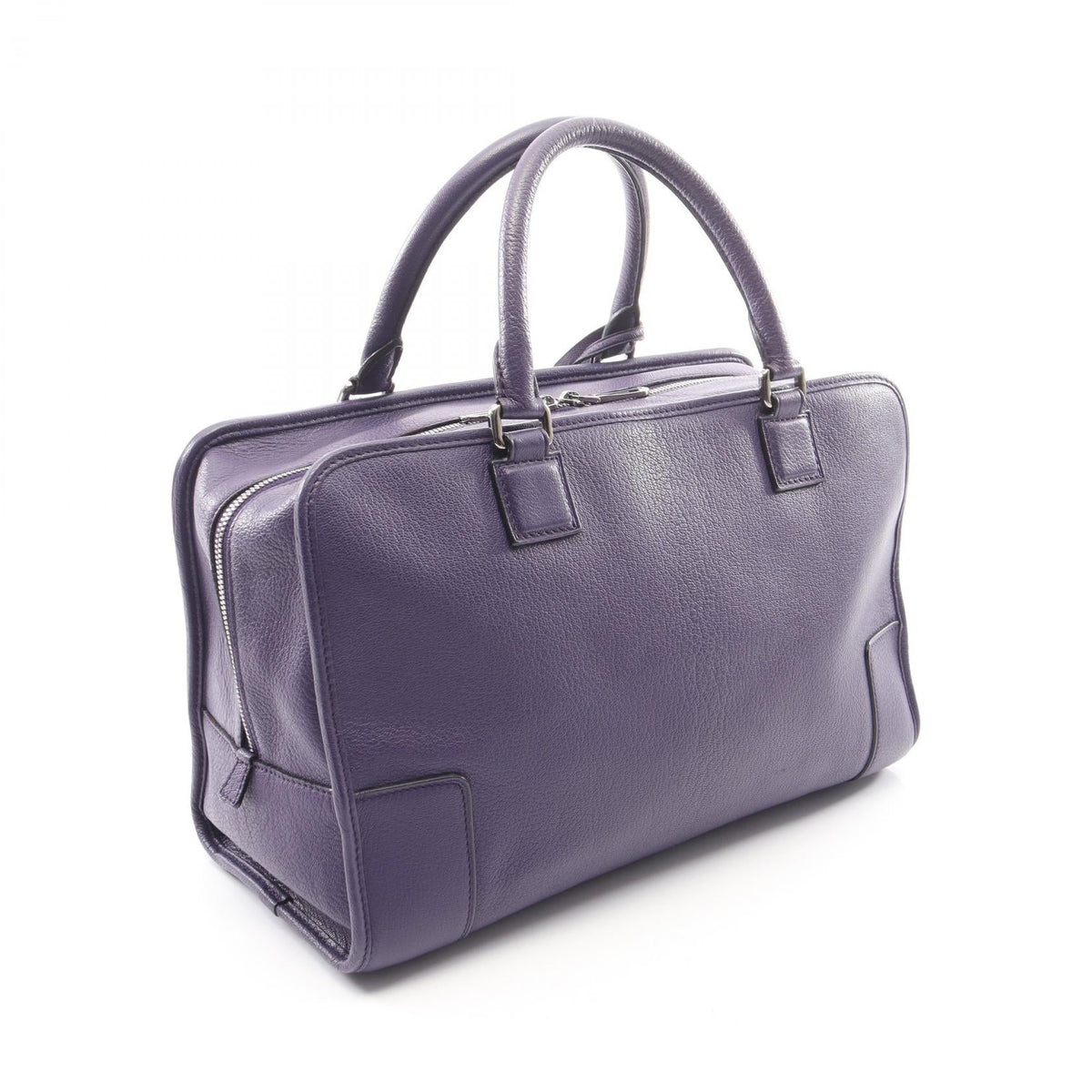 LOEWE Amazona 36 Handbag Purple leather 2101220035877
