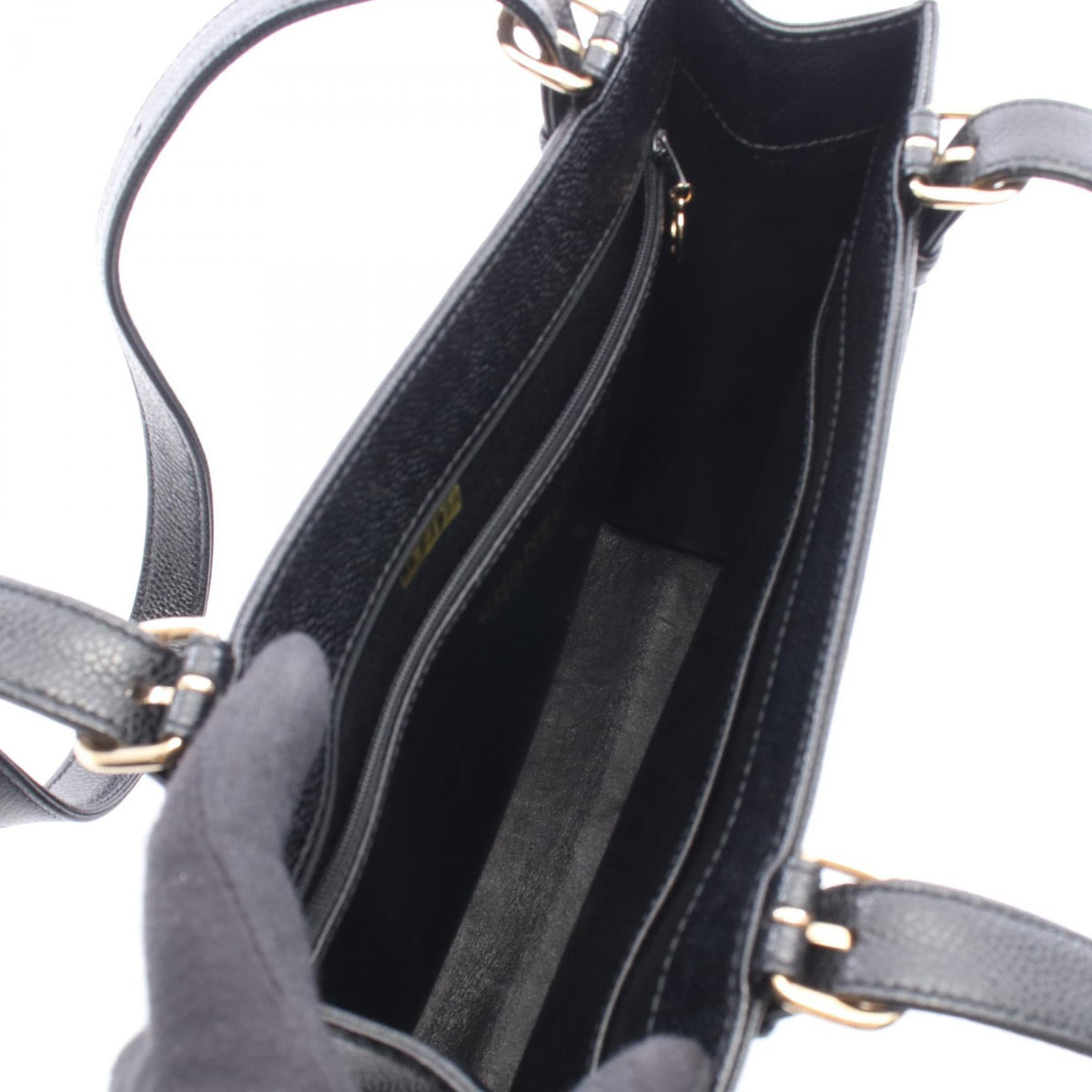 CHANEL Black Grained Calfskin leather 2101220035372