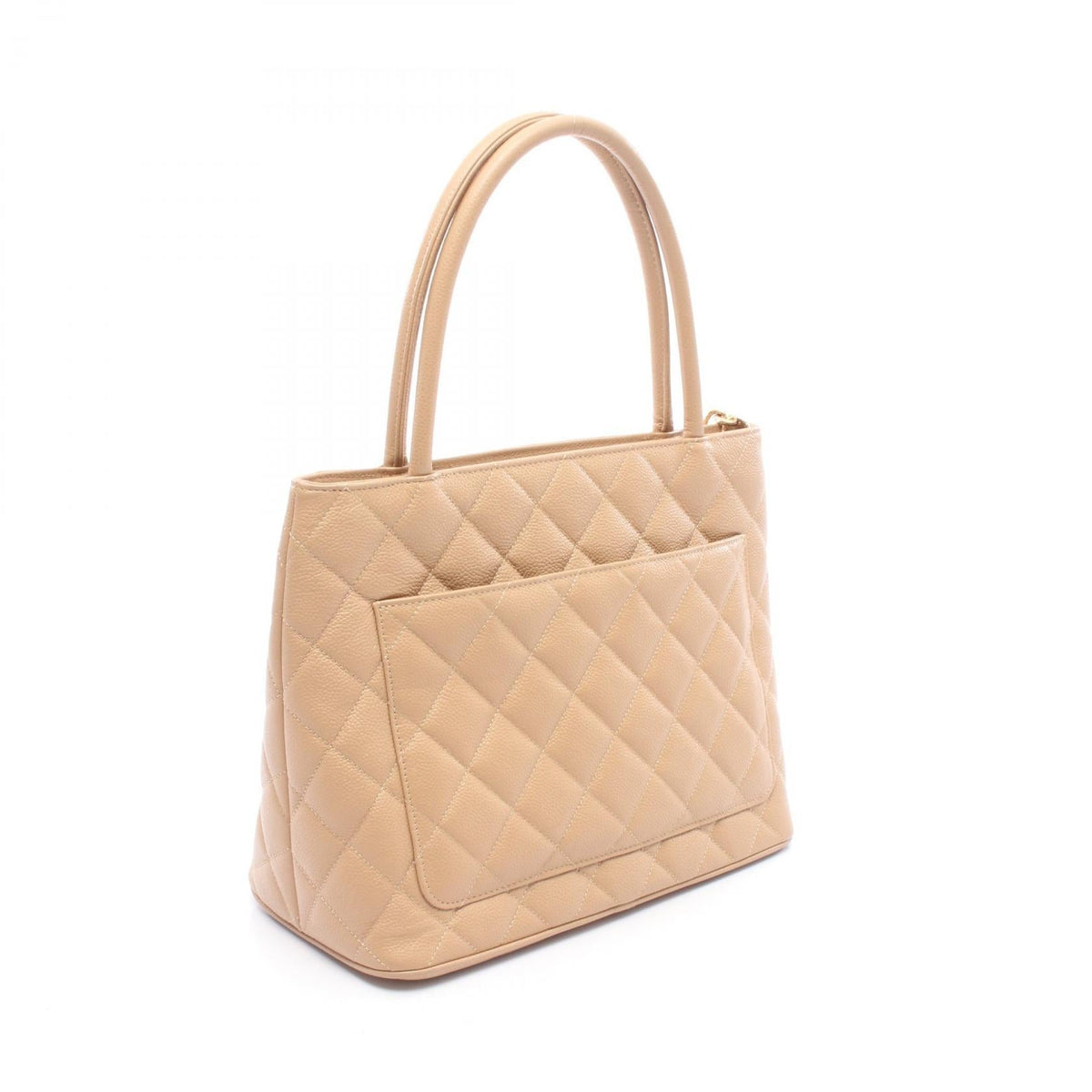 CHANEL Beige Medallion tote Grained Calfskin leather A01804 2101220035709