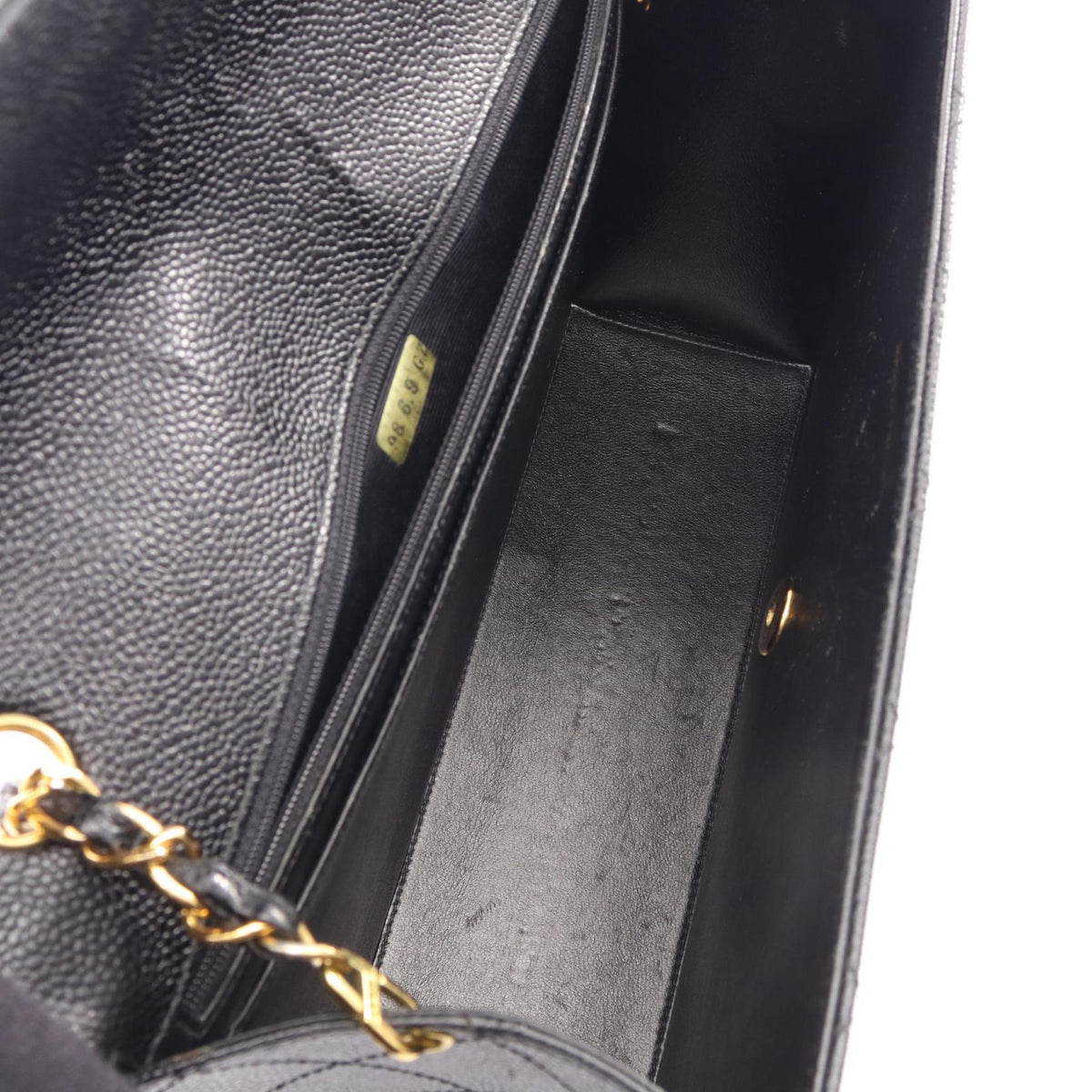 CHANEL Black Matelasse Grained Calfskin leather 2101220035693