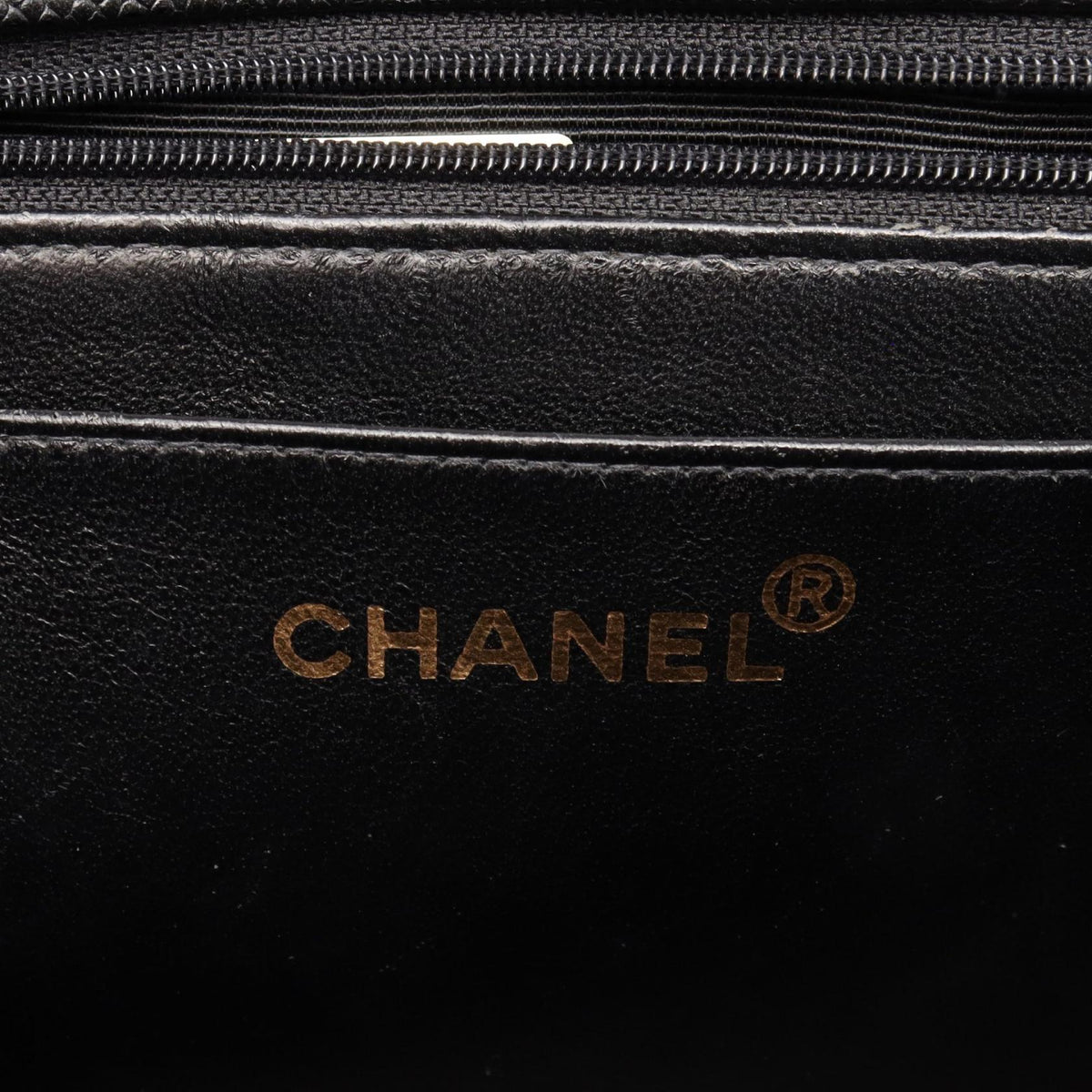 CHANEL Black Matelasse Grained Calfskin leather 2101220035693