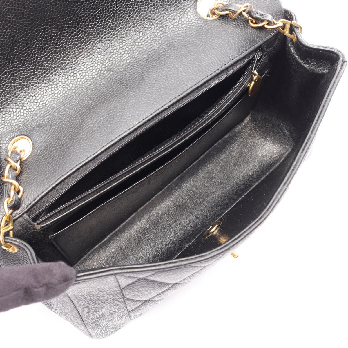 CHANEL Black Matelasse Diana Flap Grained Calfskin leather A01165 2101220035921