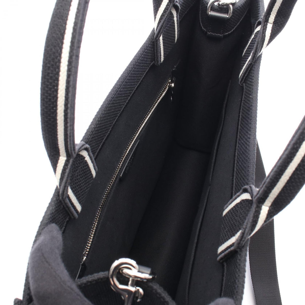 Dior BOOK TOTE Medium 2WAY Tote Bag Black/White canvas 2118800166814
