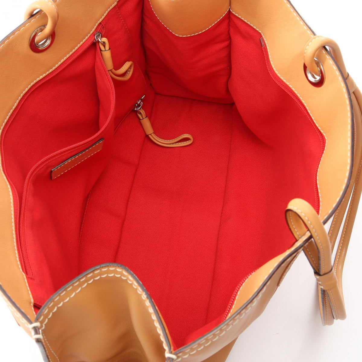 LOEWE Anagram Shopper Tote Tote Bag Brown leather 2106800637830