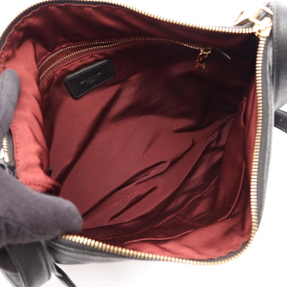 LOEWE Heritage Shoulder Bag Black leather 2101220031046