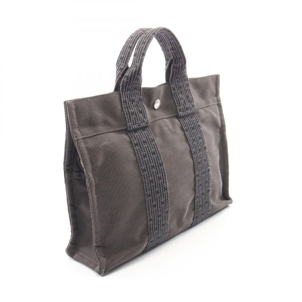 HERMES HerlinePM Tote Bag Gray Other Nylon canvas 2101220031084