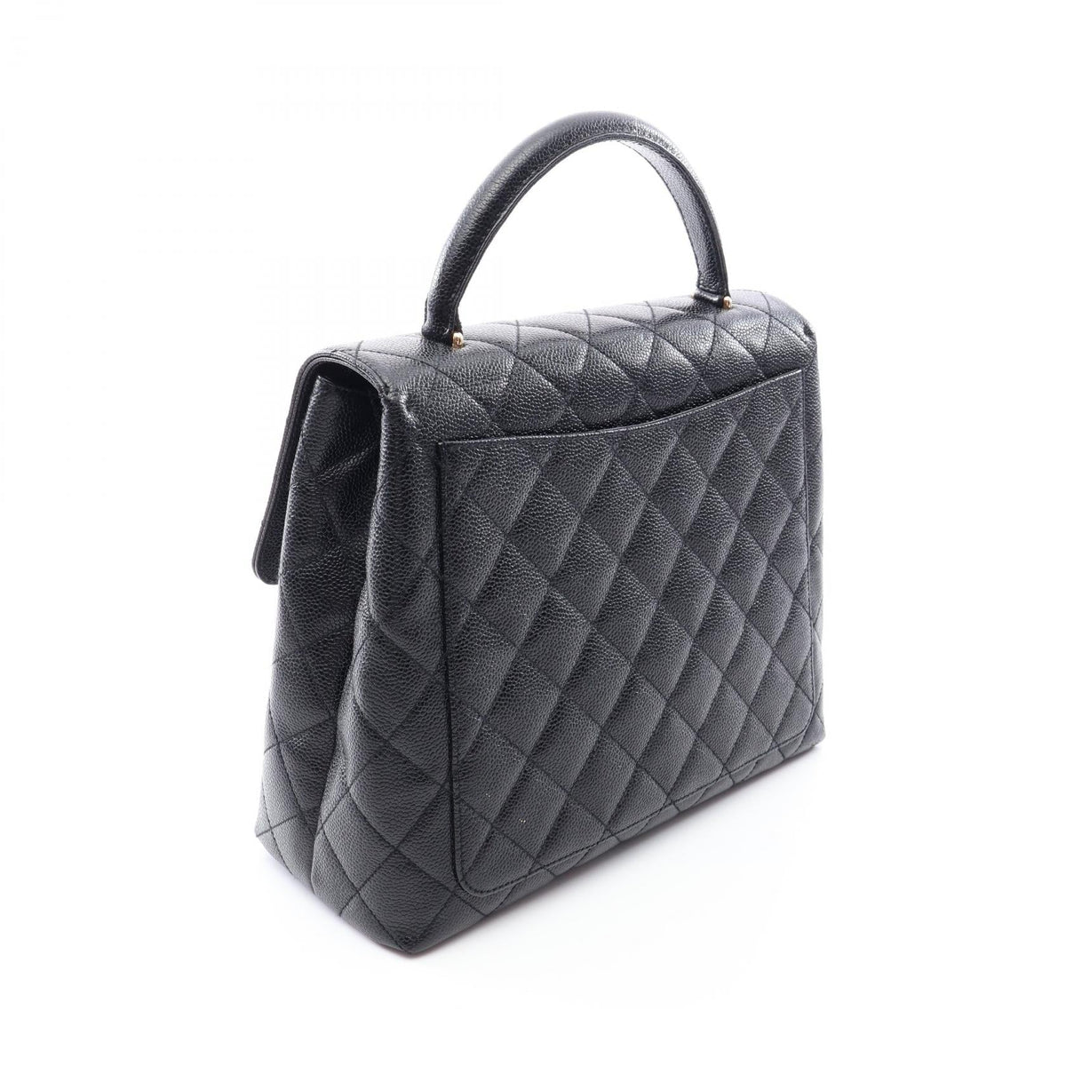 CHANEL Black Matelasse Grained Calfskin leather A12397 2101220031527