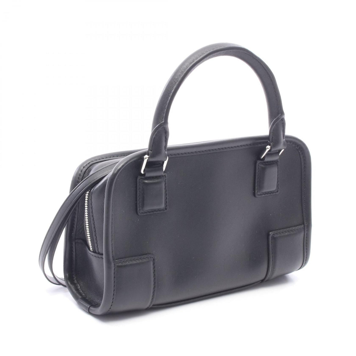 LOEWE Amazona 180 2WAY Handbag Black leather A039AS4X121100 2101220026196