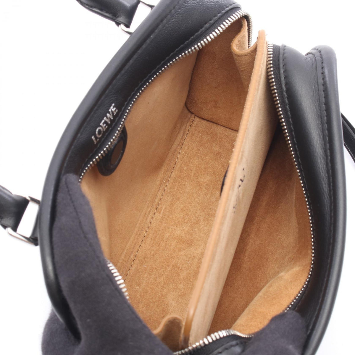 LOEWE Amazona 180 2WAY Handbag Black leather A039AS4X121100 2101220026196