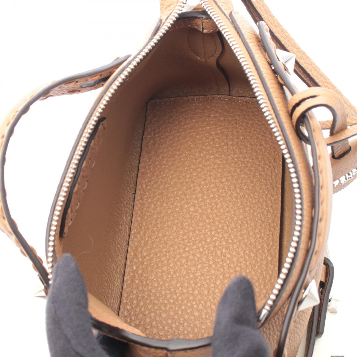 FENDI By the Way Selleria Mini 2WAY Handbag Brown leather 8BS098ASU2F0EMR 2101220025076
