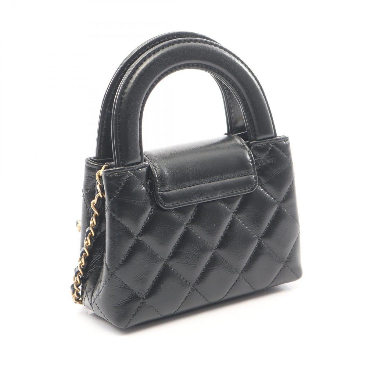 CHANEL Black Matelasse 2WAY leather AP3435 2101220021375