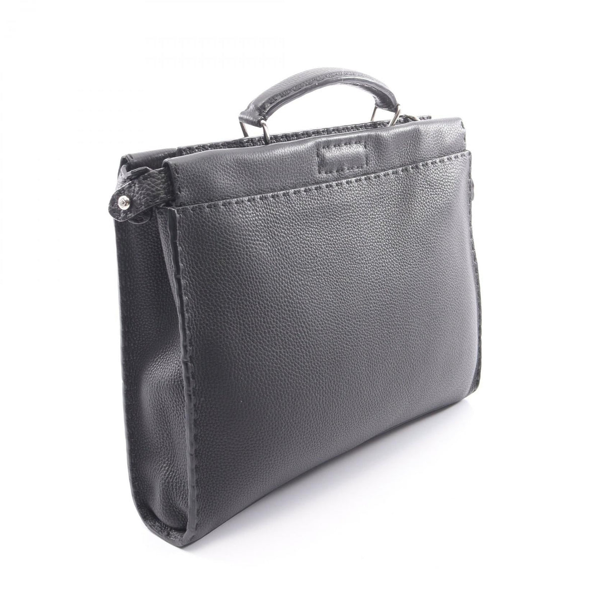 FENDI Peekaboo Fit Selleria 2WAY Business bag Black leather 2101220019525