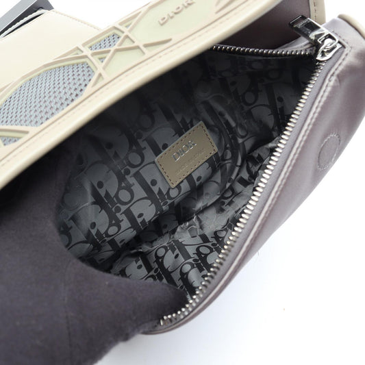Dior Saddle bag Waist bag Body bag Blue/Beige Nylon leather rubber 2101220019594