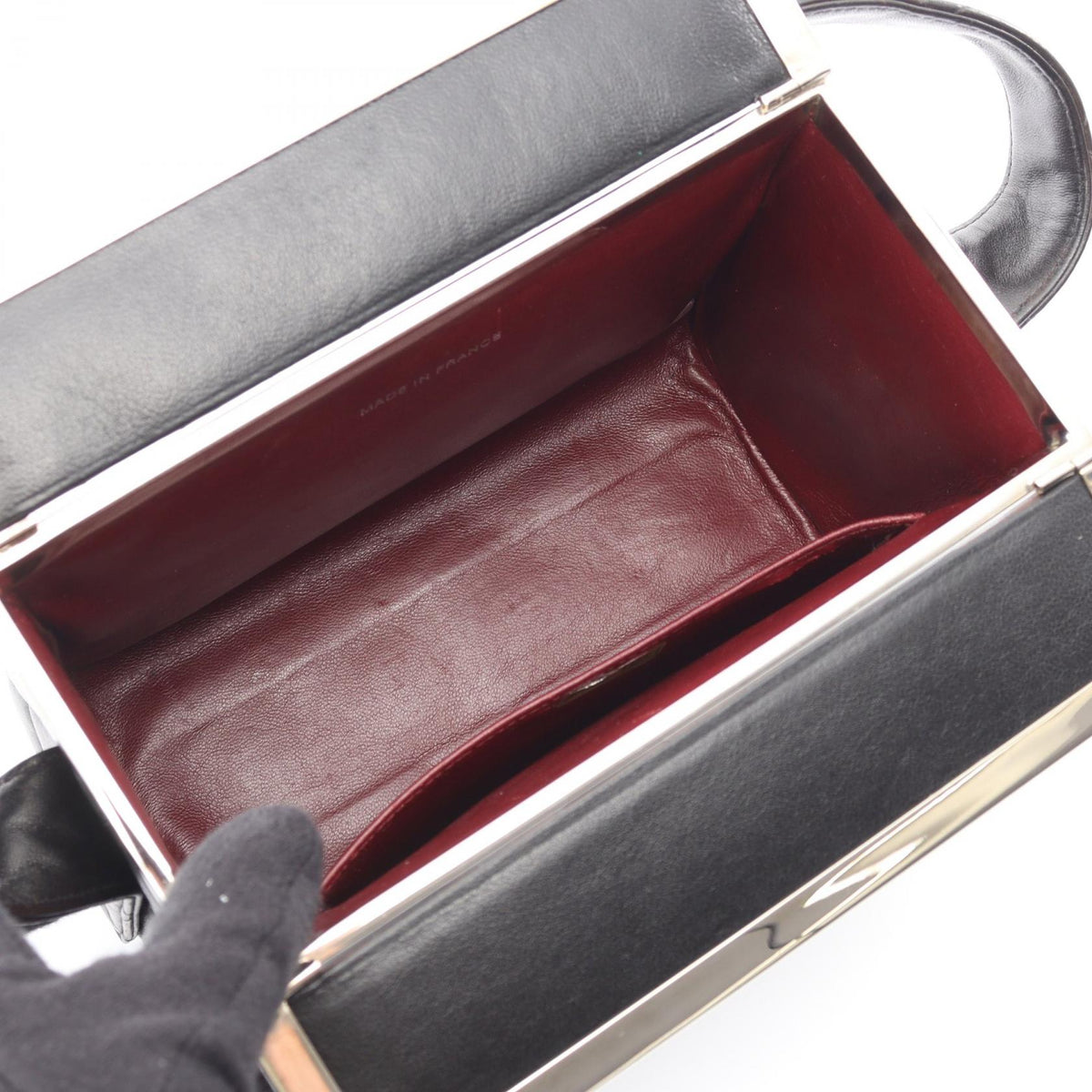 CHANEL Black Matelasse Lambskin (sheep leather) 2101220019570