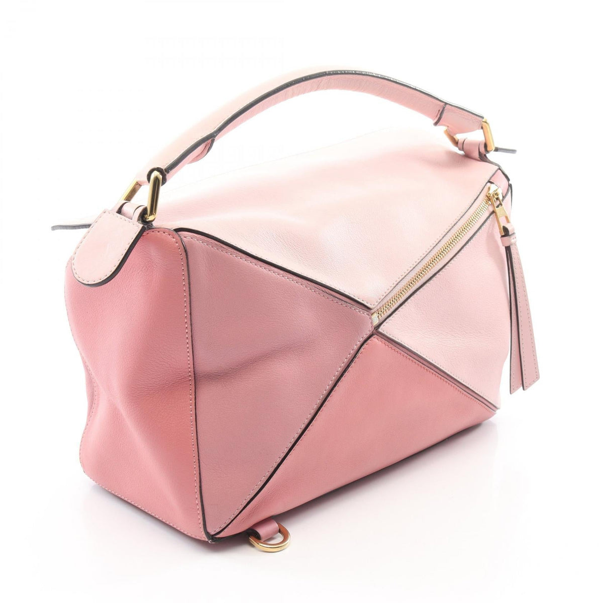 LOEWE Puzzle Bag Medium 2WAY Handbag Pink leather 2101220019686