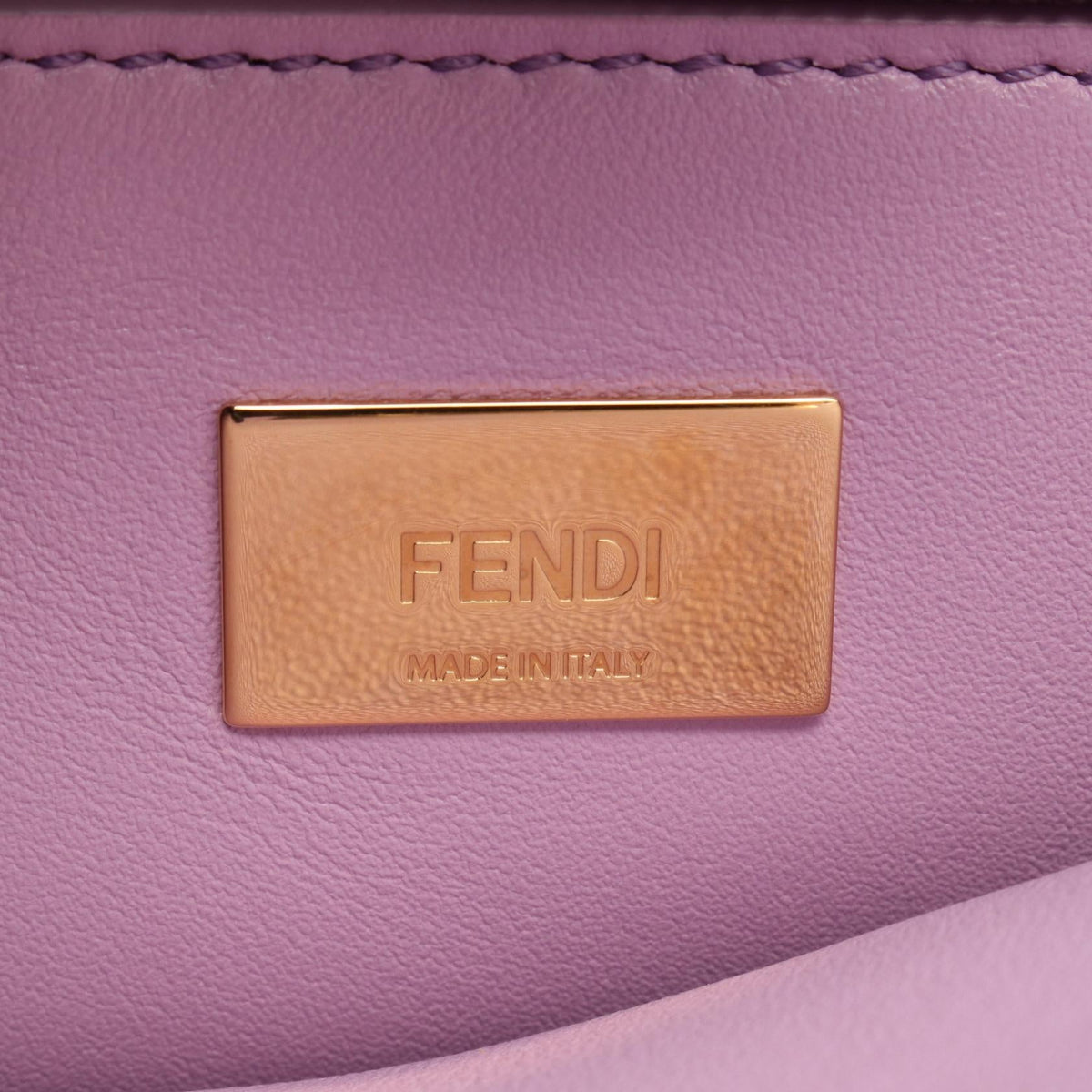 FENDI Mini Peek Boo 2WAY Handbag Purple leather 8BN244 2101220017842