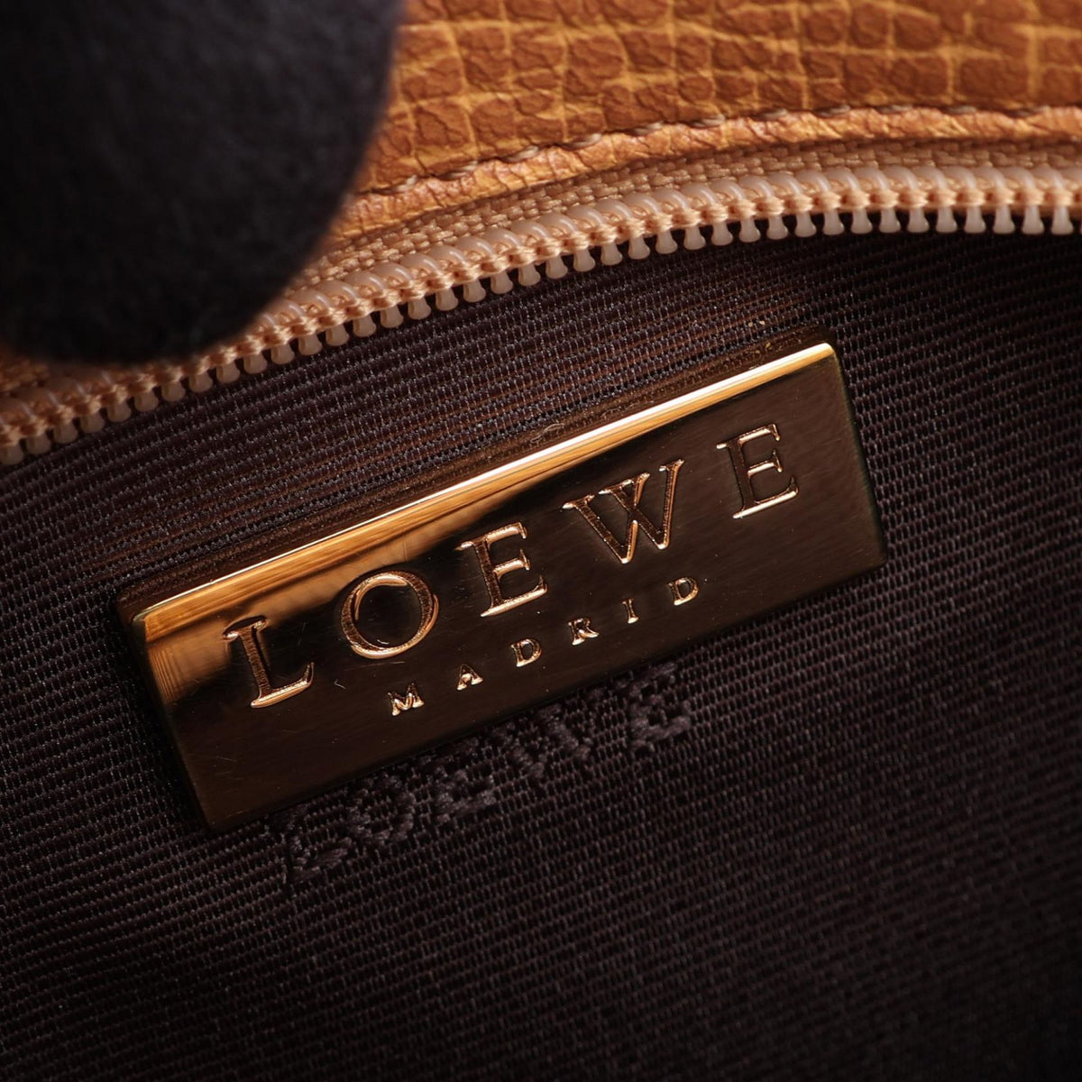 LOEWE Logo mini Handbag Brown leather 2101220017910