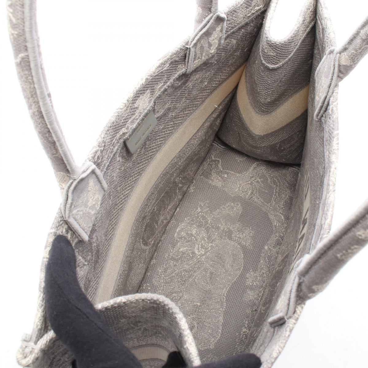 Dior BOOK TOTE Medium Tote Bag Gray/White canvas M1296ZRGO 2101220017958