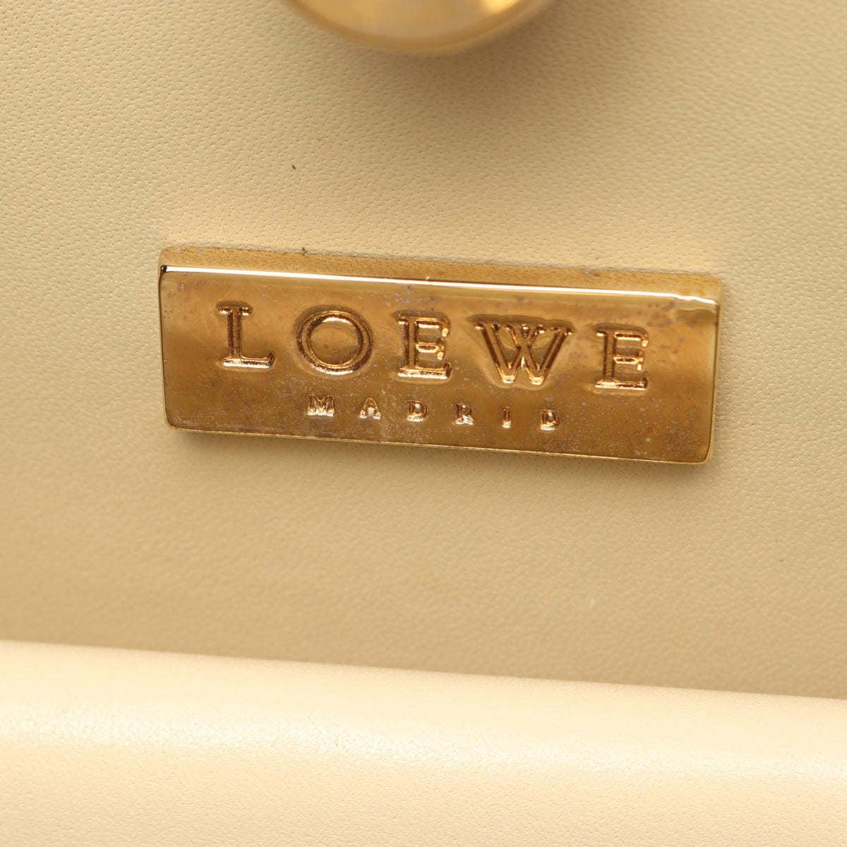LOEWE Handbag Beige leather 2101220018399