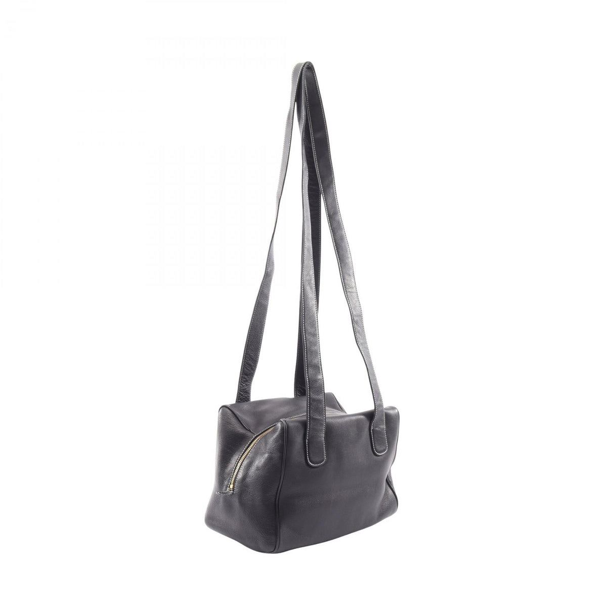 LOEWE anagram Shoulder Bag Navy leather 2101220018405