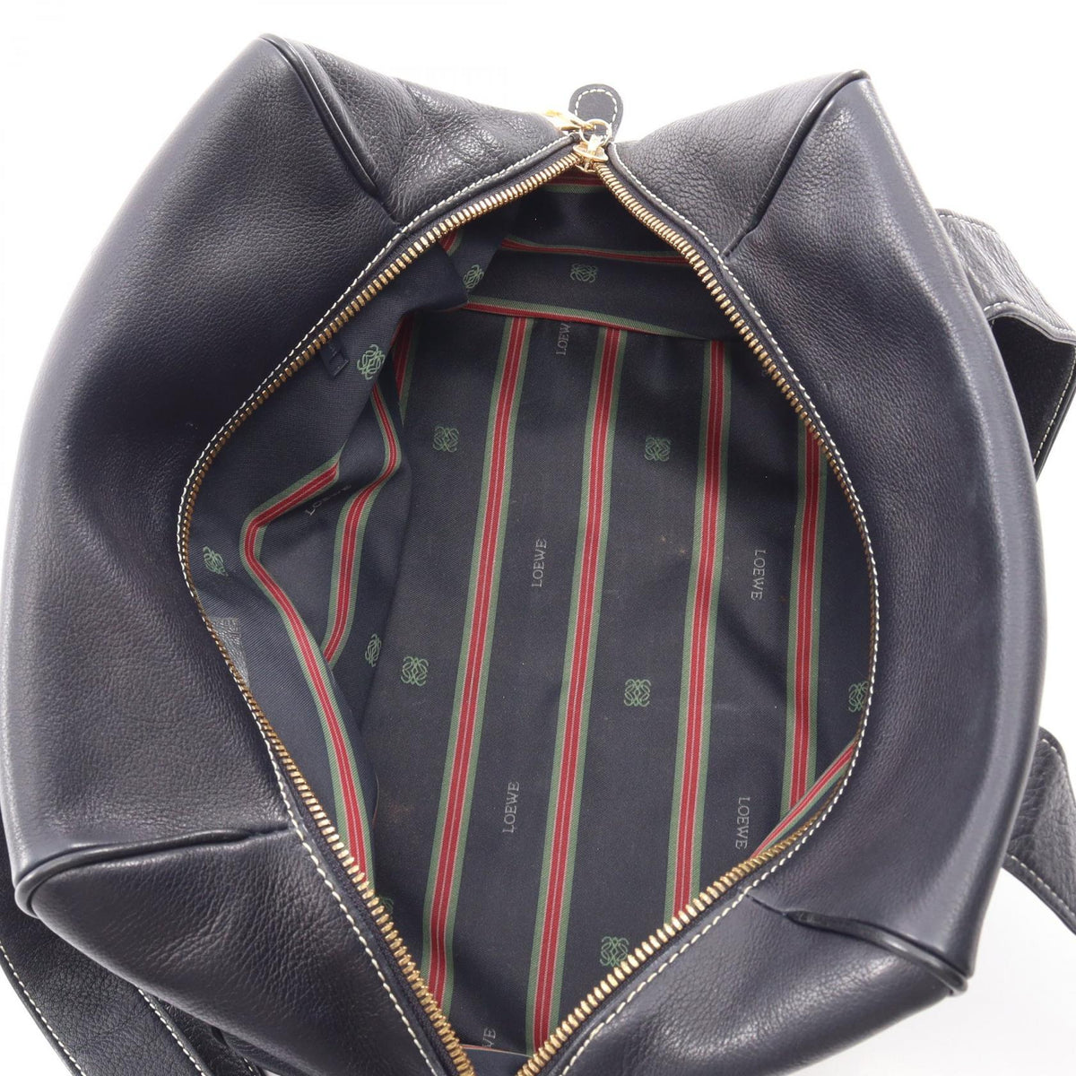 LOEWE anagram Shoulder Bag Navy leather 2101220018405