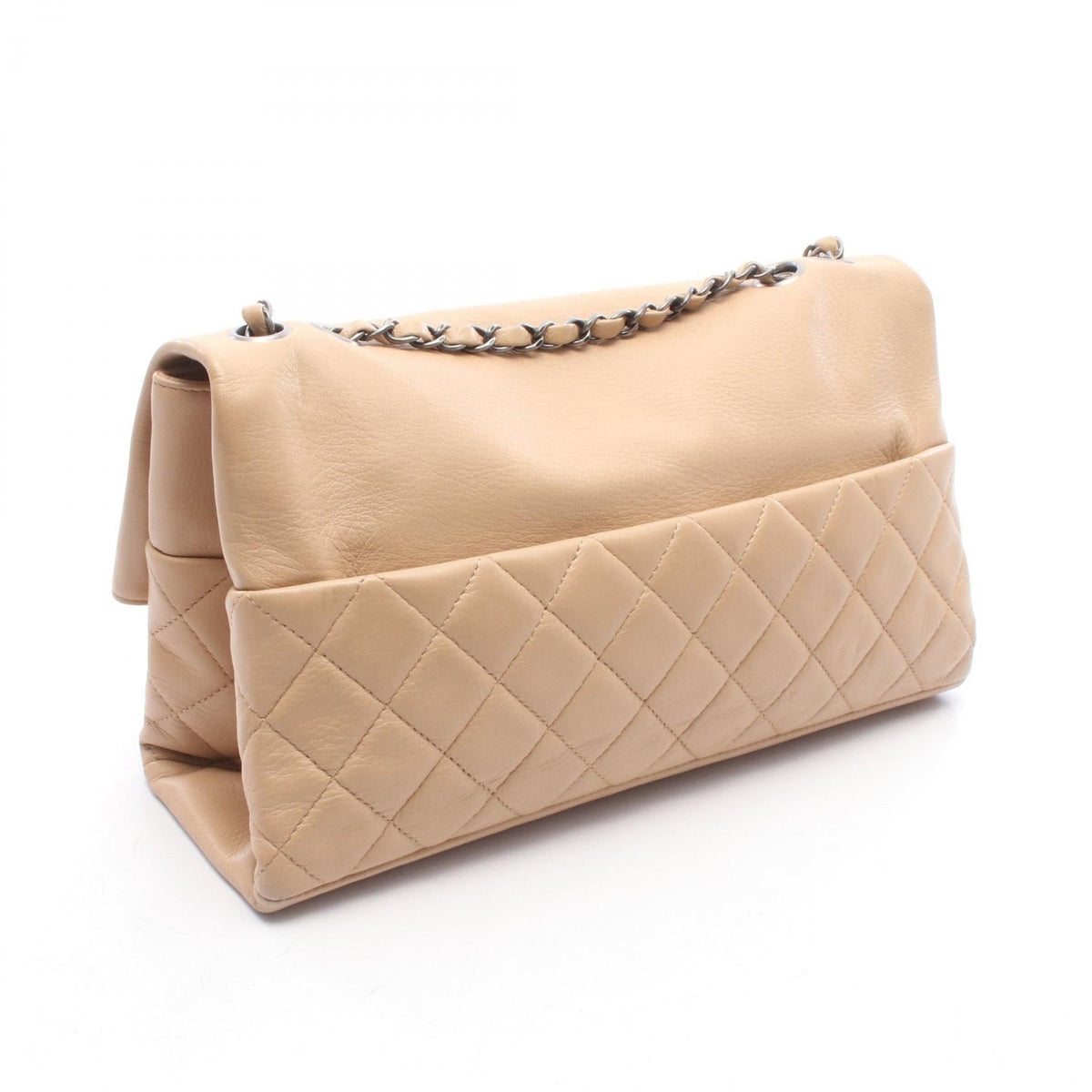 CHANEL Beige Matelasse Lambskin (sheep leather) 2101220018603