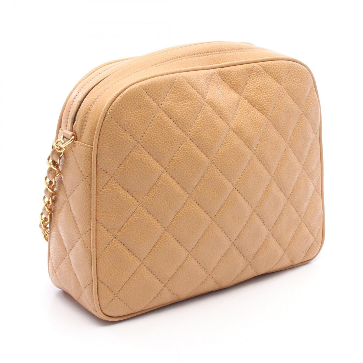CHANEL Beige Matelasse Grained Calfskin leather 2104102523257