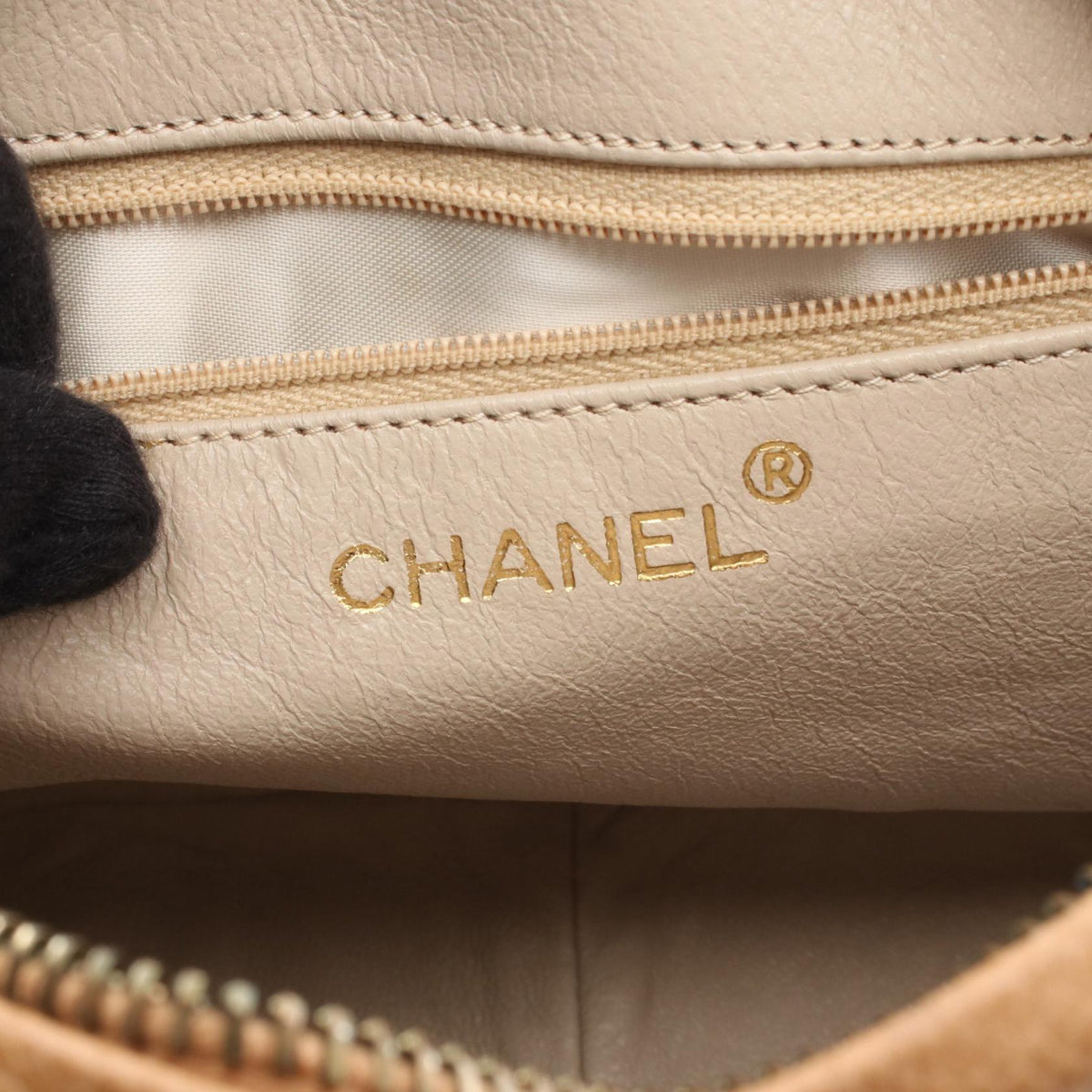 CHANEL Beige Matelasse Grained Calfskin leather 2104102523257