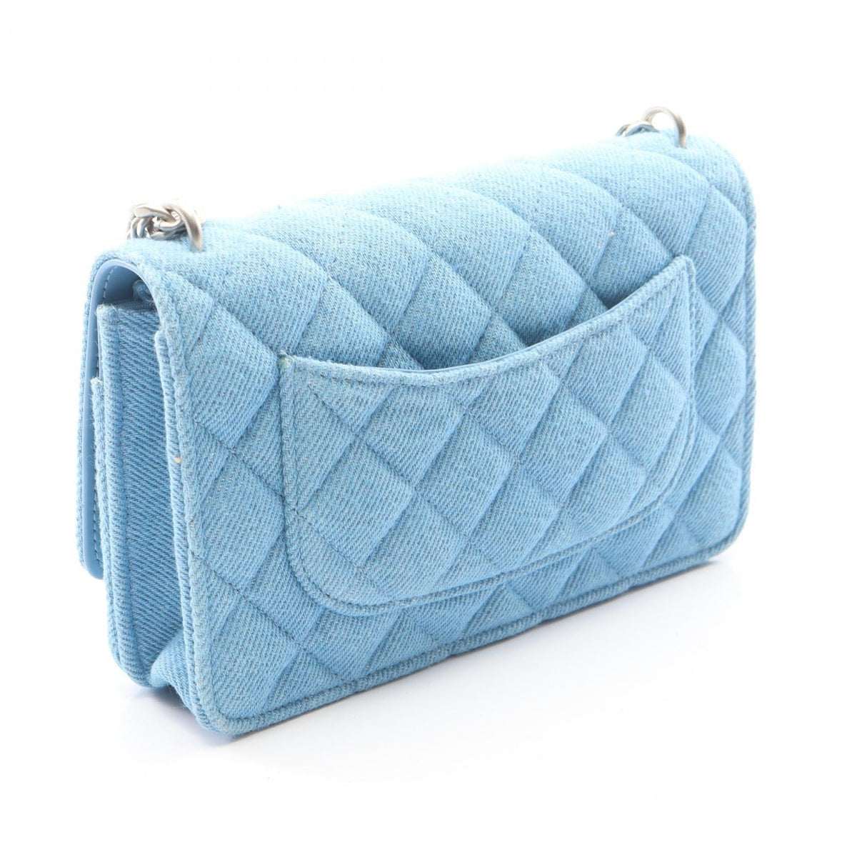 CHANEL Blue Matelasse denim 2104102523295