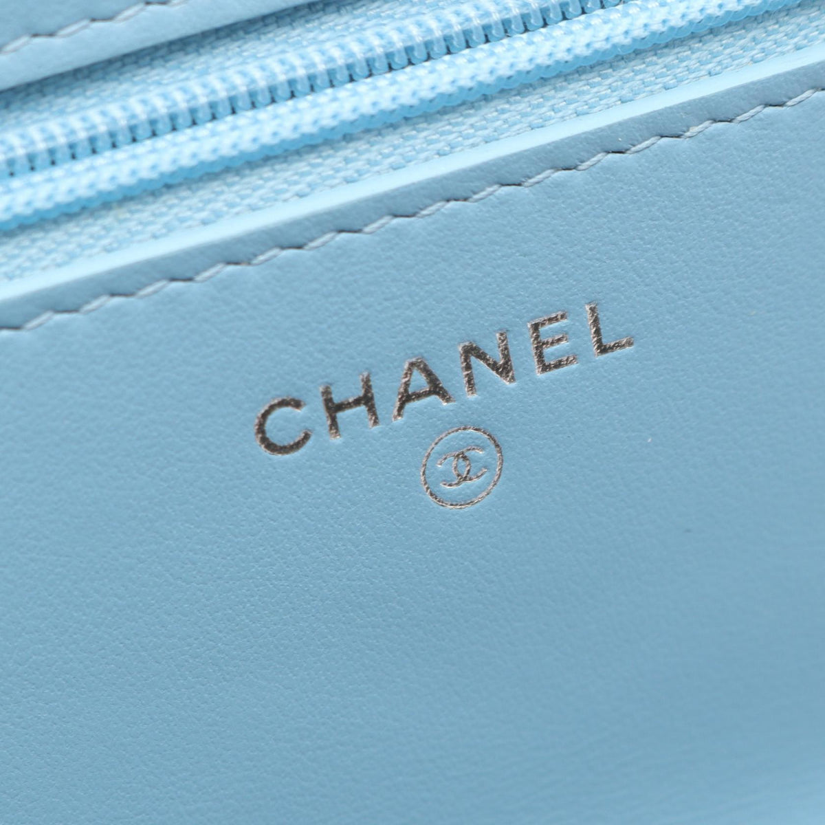 CHANEL Blue Matelasse denim 2104102523295