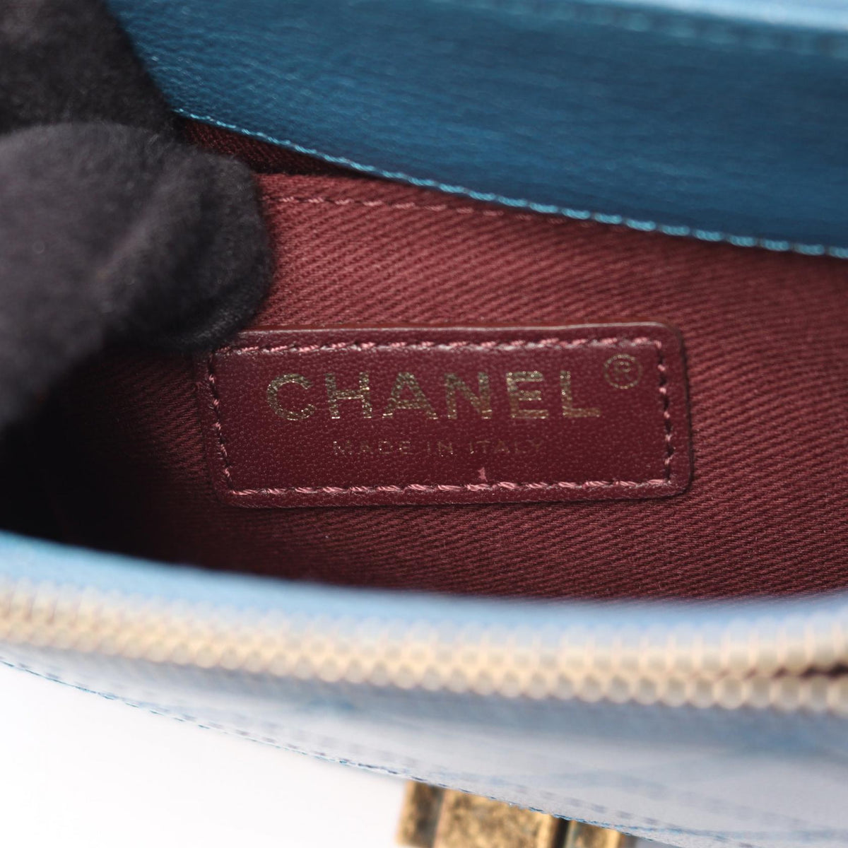 CHANEL Blue Coco Curve Small Matelasse 2WAY leather A93460 2104102523301