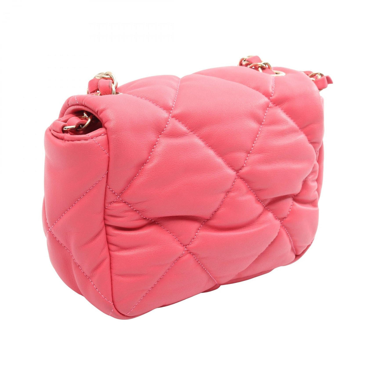 CHANEL Pink Matelasse Lambskin (sheep leather) 2104102523325