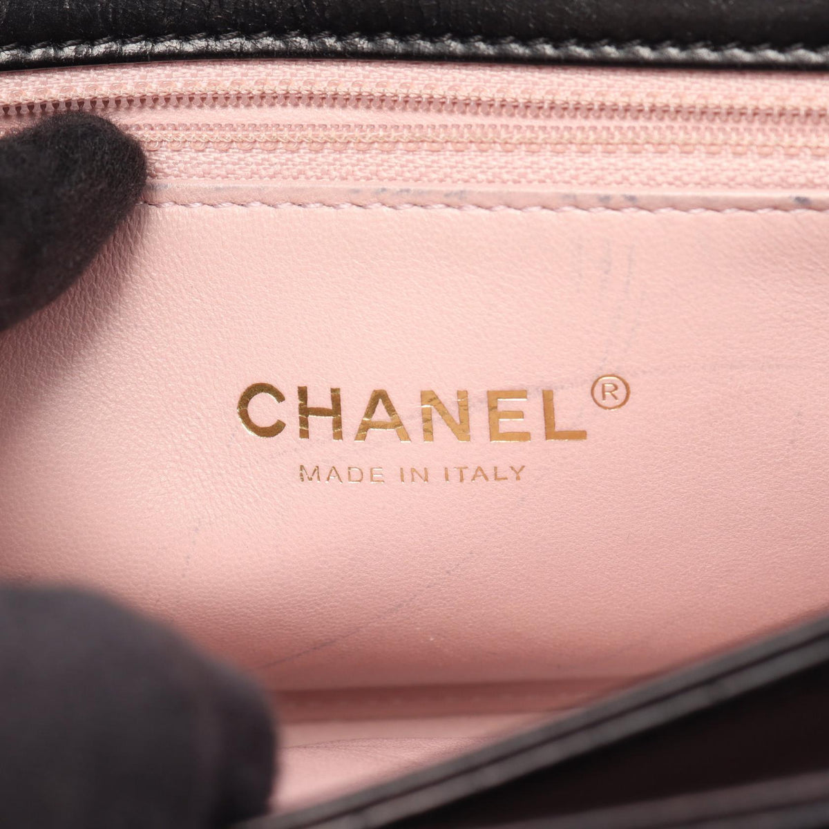 CHANEL Black Matelasse 2WAY leather 2104102523356