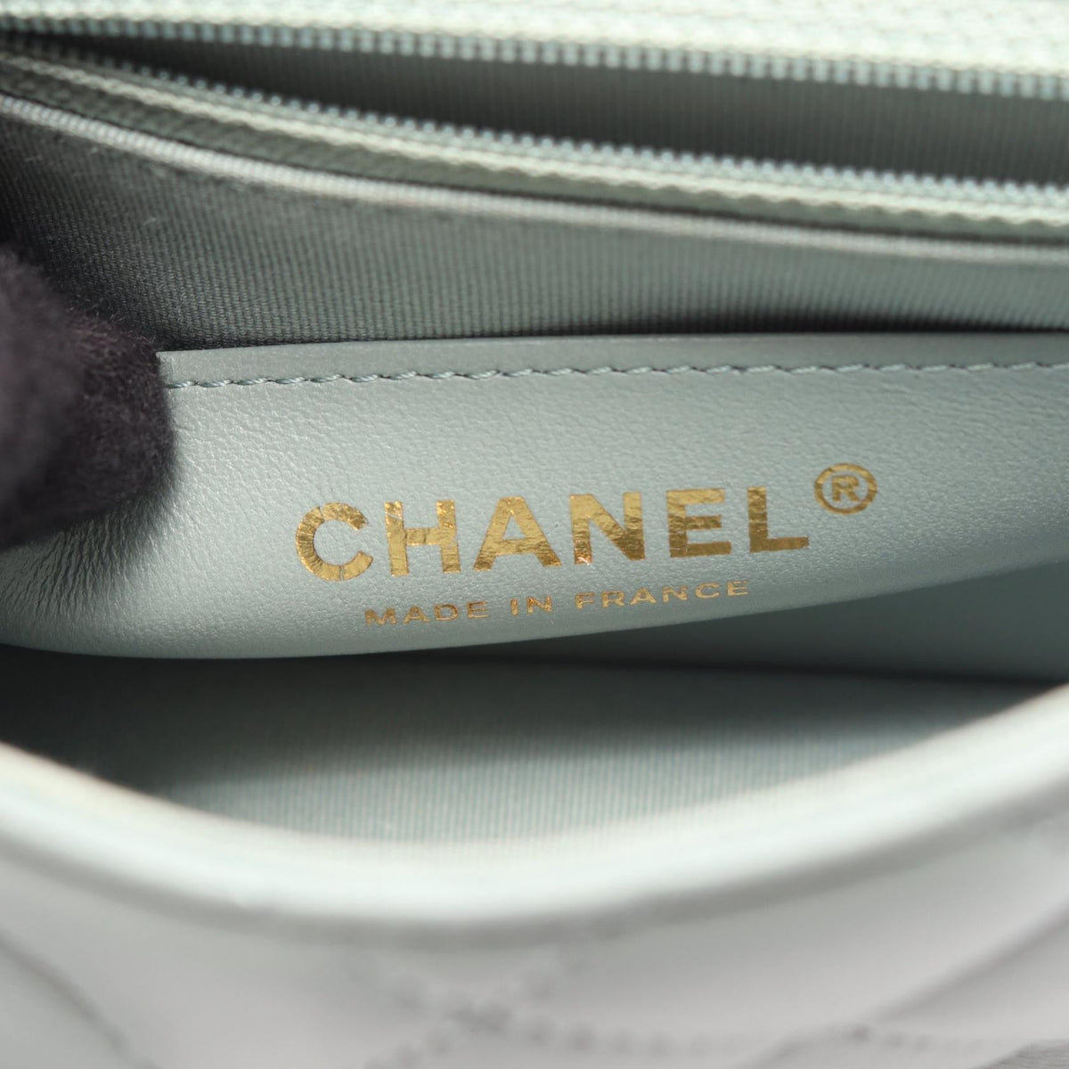 CHANEL Green Mini Matelasse Lambskin (sheep leather) 2104102523363