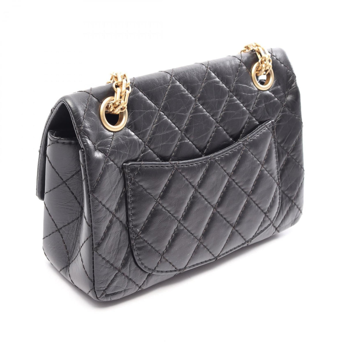 CHANEL Black 2.55 Mini Matelasse Calfskin (cowhide) 2104102523417