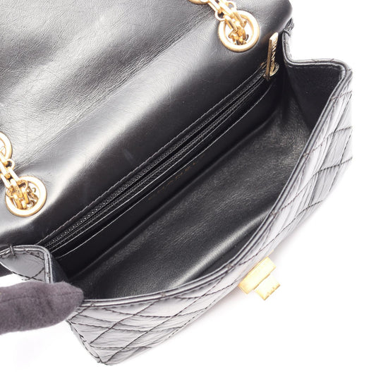 CHANEL Black 2.55 Mini Matelasse Calfskin (cowhide) 2104102523417