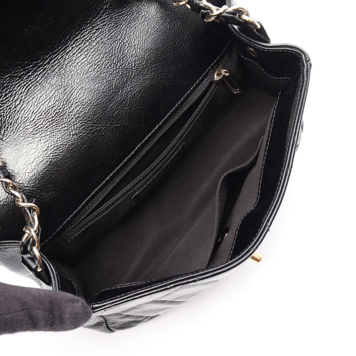 CHANEL Black Matelasse leather 2104102523523