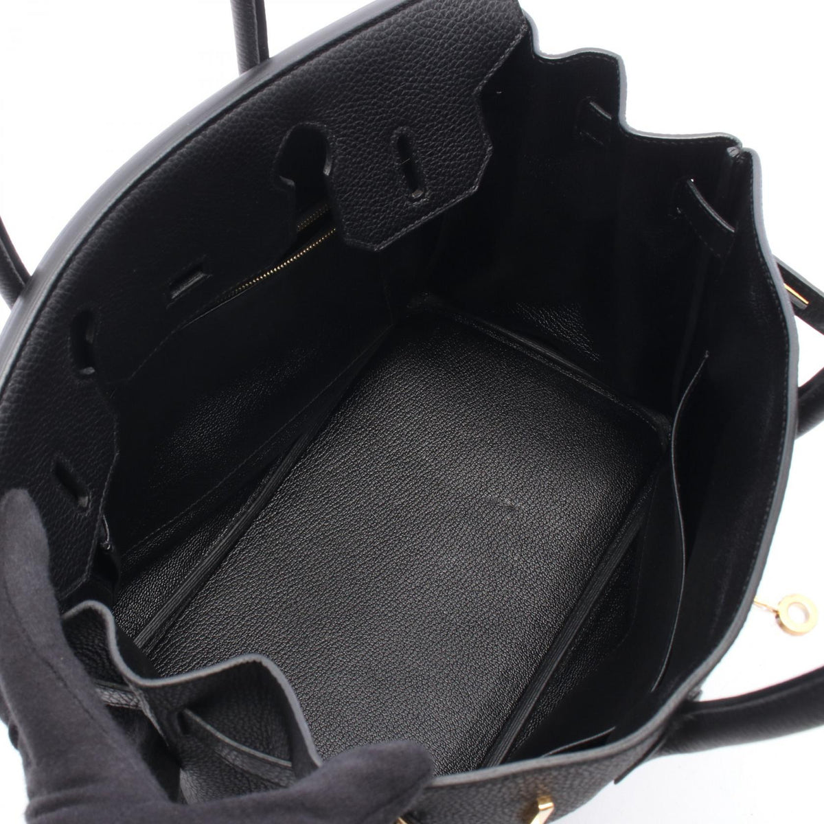 HERMES Birkin 30 Handbag Black Togo leather leather Togo leather 2120300055031