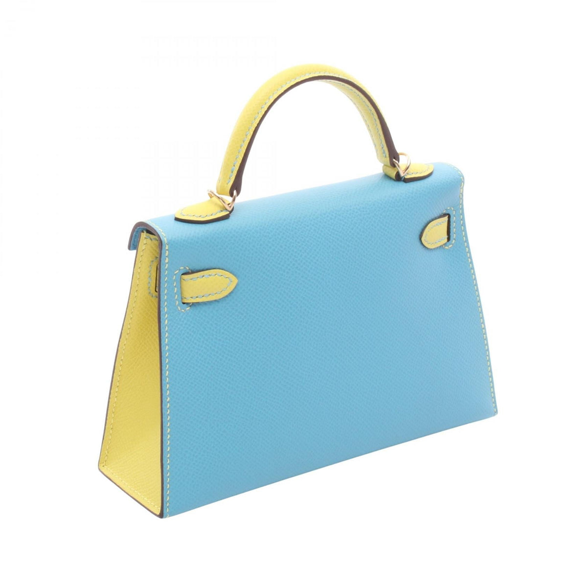 HERMES Mini Kelly 2 Personal Order 2WAY HandbagBlue aztec Blue aztec Blue/Yellow Epsom leather Calfskin (cowhide) Epsom 2120300055055