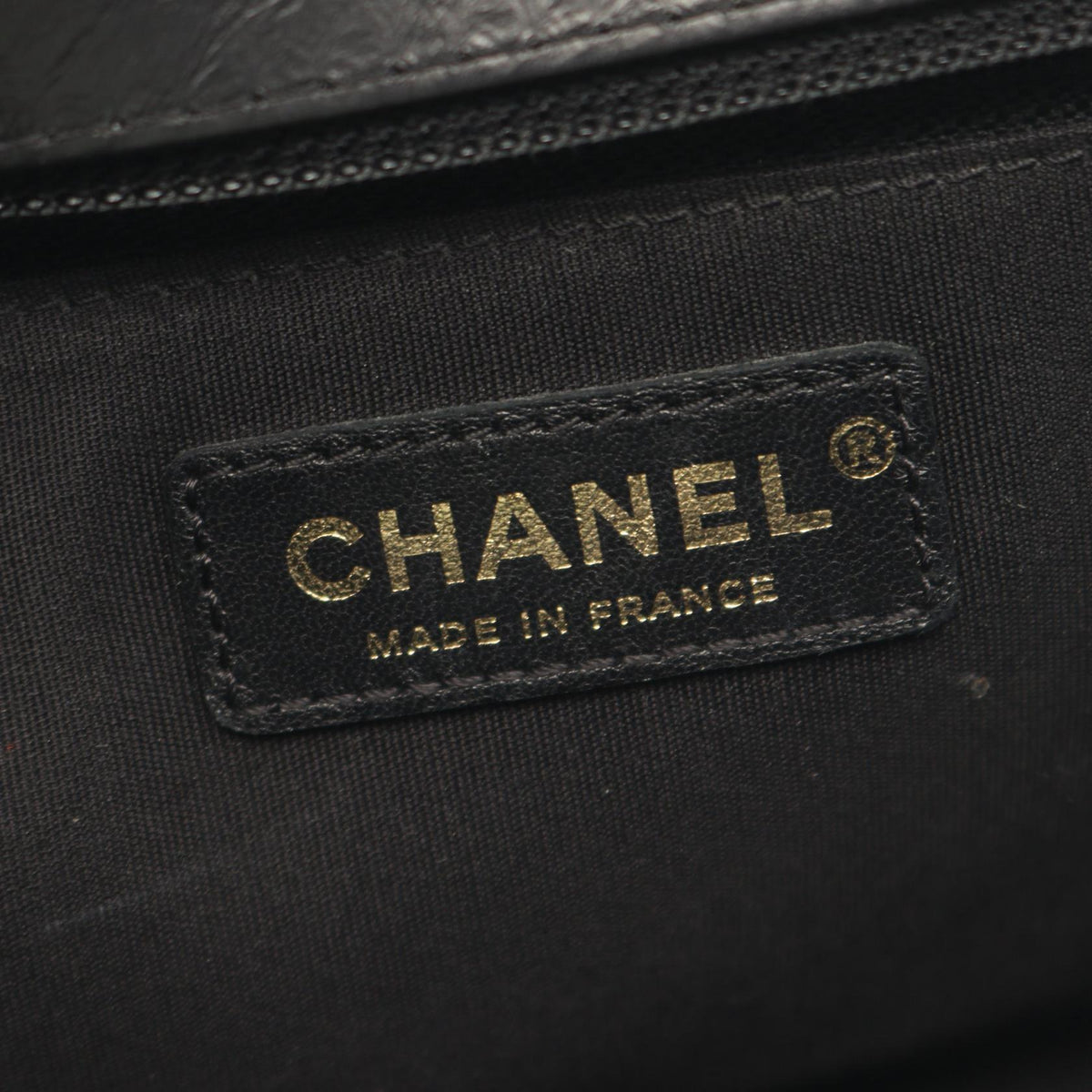CHANEL Black Mademoiselle V-stitch Top Handle 2-Way Bag leather 2104102523592