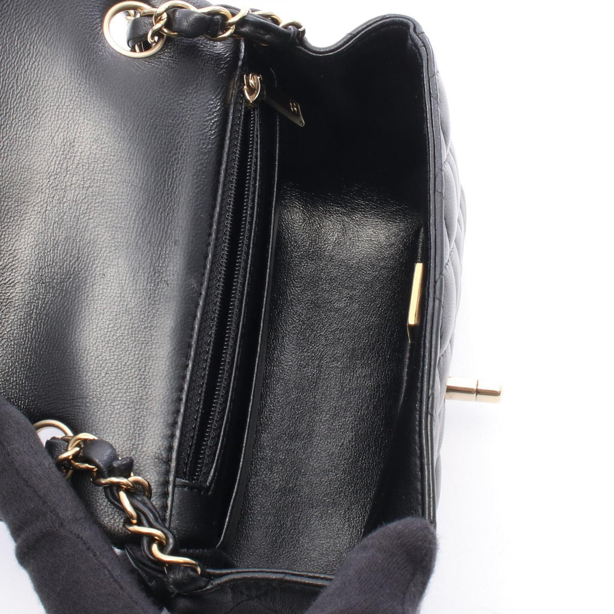 CHANEL Black Mini Matelasse Lambskin (sheep leather) A35200 2120300055079