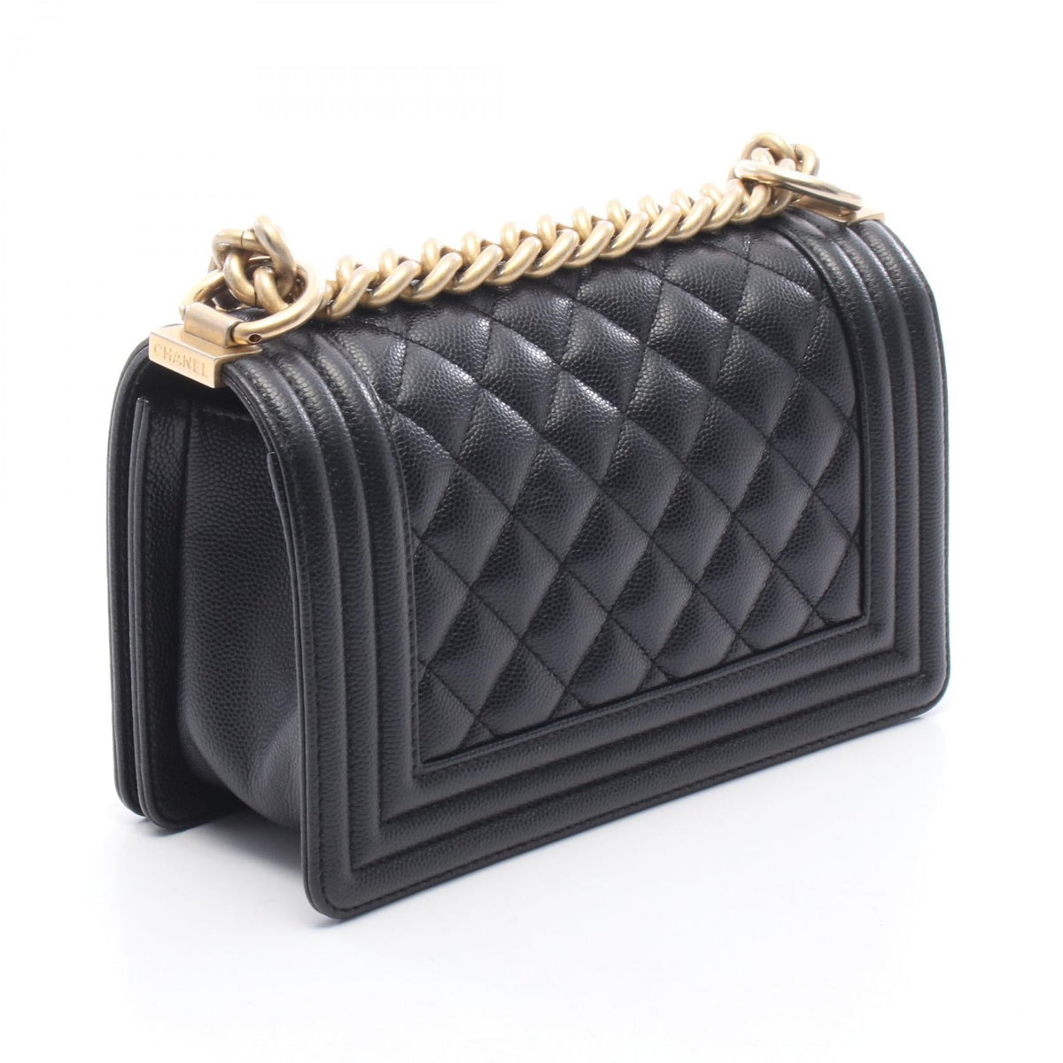 CHANEL Black Boy Chanel Small Grained Calfskin leather A67085 2104102523424