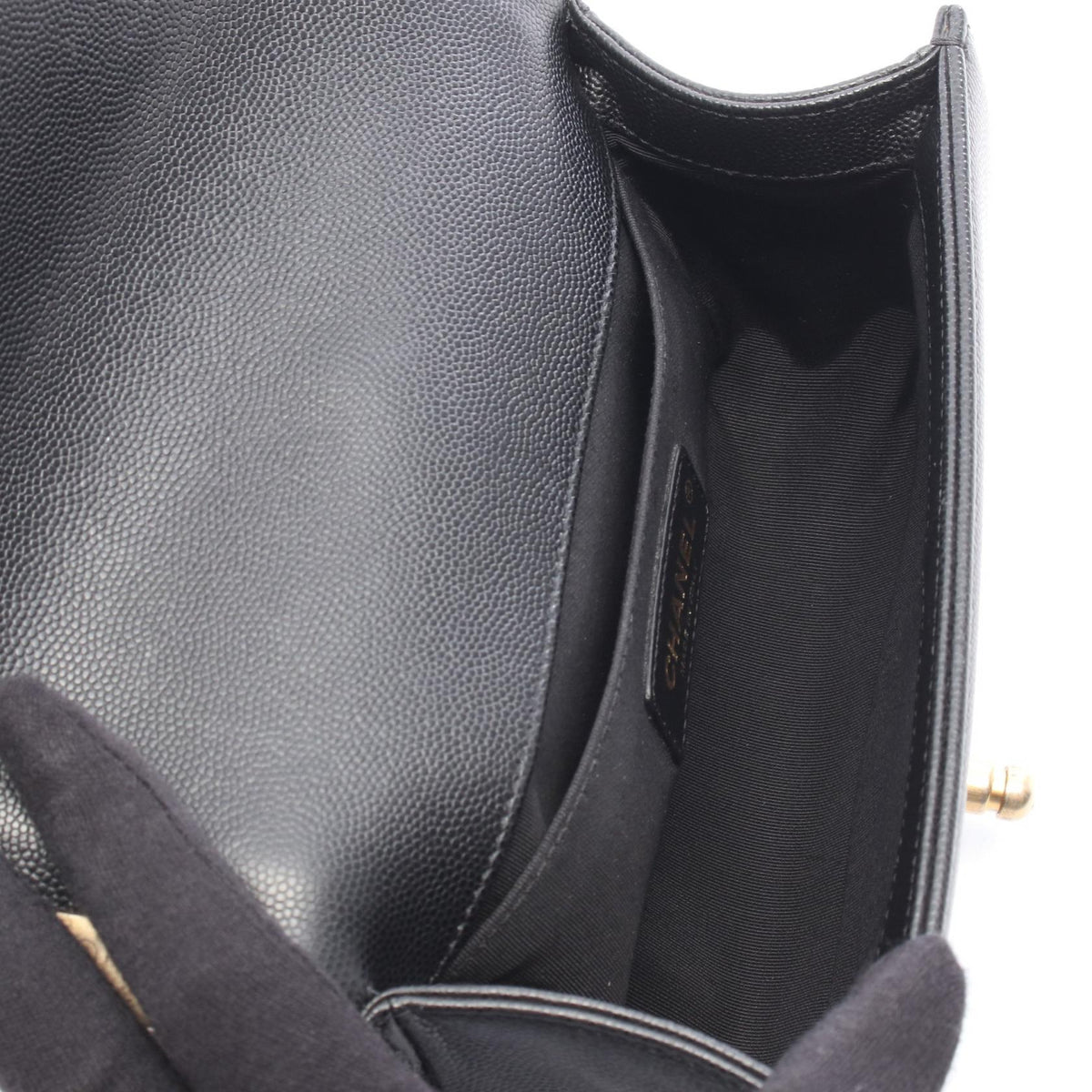 CHANEL Black Boy Chanel Small Grained Calfskin leather A67085 2104102523424
