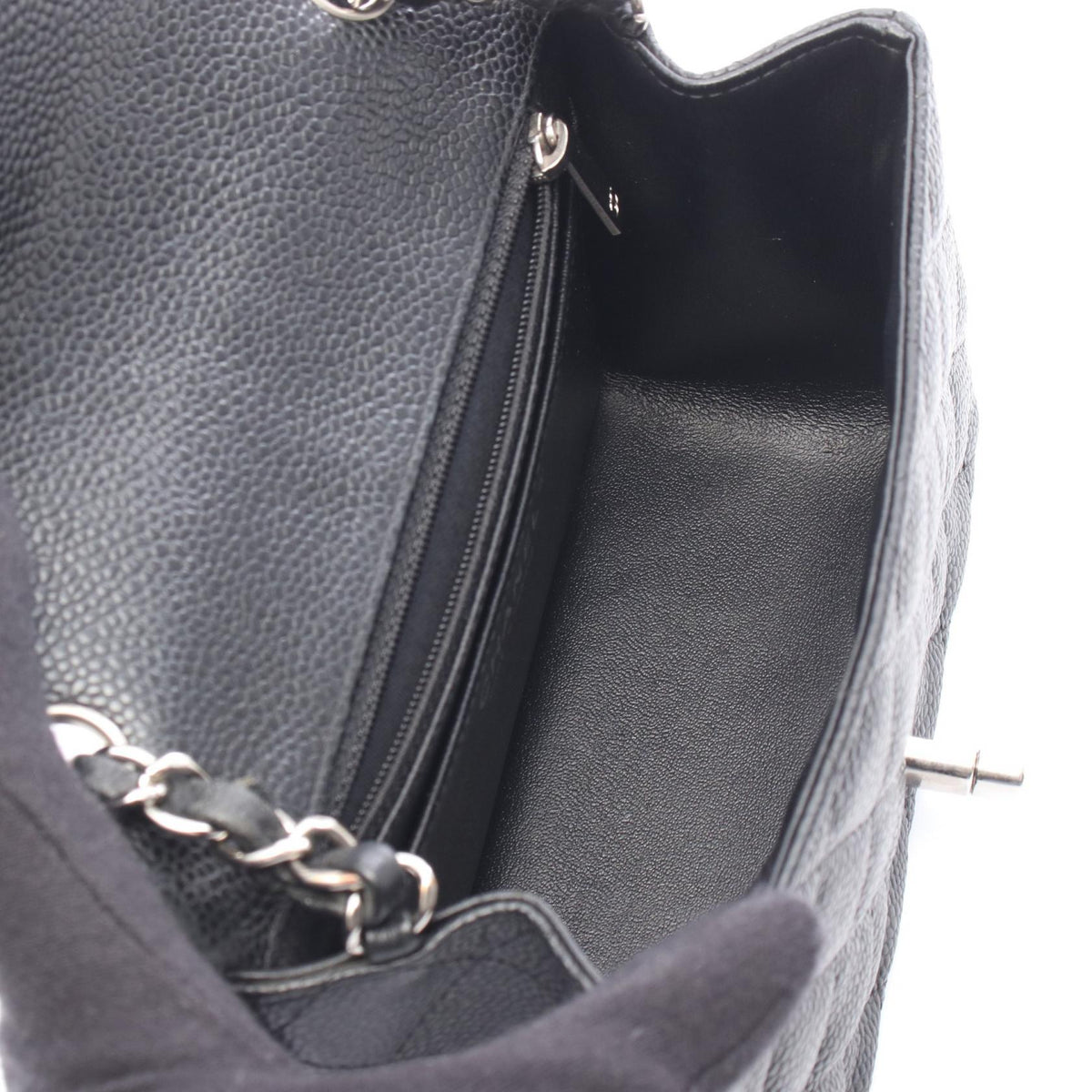 CHANEL Black Mini Matelasse Grained Calfskin leather 2104102523653