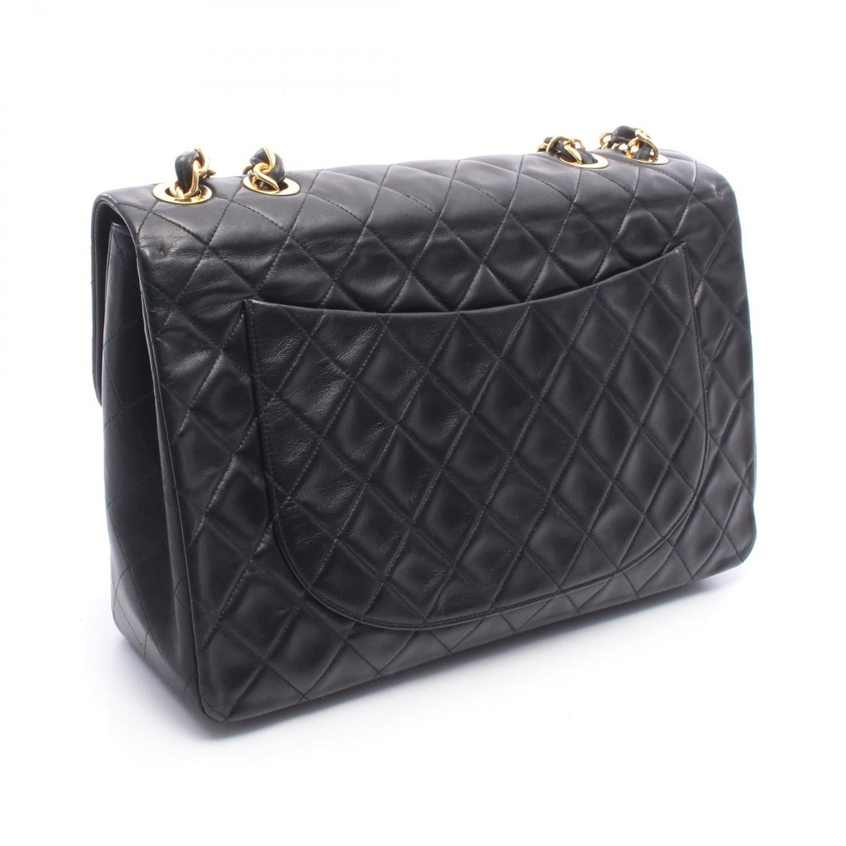 CHANEL Black Big Matelasse34 Lambskin (sheep leather) 2101220013288