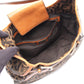 FENDI Zucca Shoulder Bag Black/Brown canvas leather 2101220013370