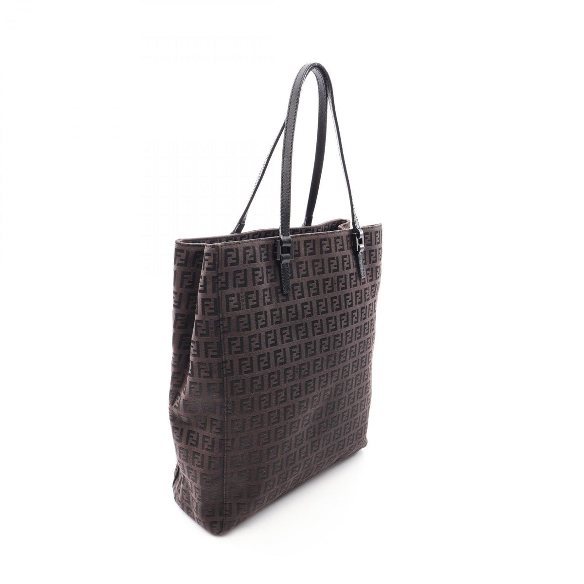 FENDI Zucchino Tote Bag Brown canvas leather 2101220013400