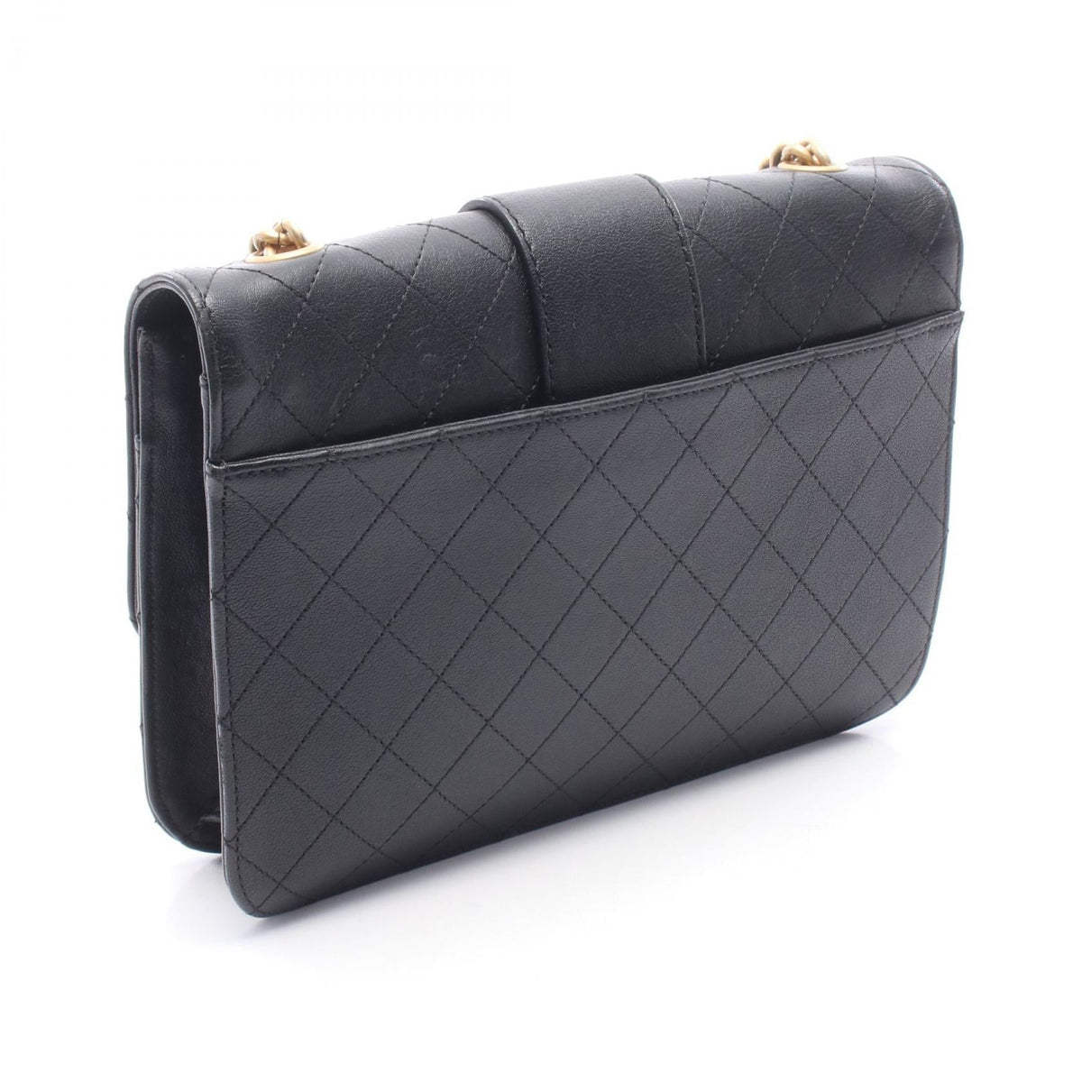 CHANEL Black Matelasse leather 2101220013813
